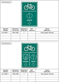 British Columbia Bicycle Signs