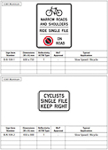 British Columbia Bicycle Signs