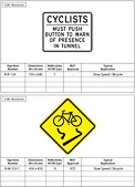 British Columbia Bicycle Signs