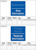 British Columbia Information Signs