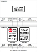 British Columbia Parking and Stopping Signs