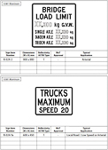 British Columbia Regulatory Signs