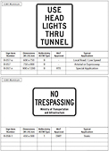 British Columbia Regulatory Signs